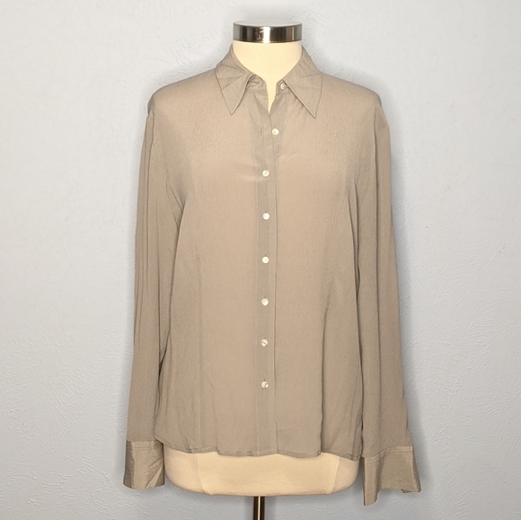 talbots long sleeve blouses